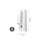 InLight Επιτοίχιο φωτιστικό LED 3W 3000K από μαύρο μέταλλο D:17cm (43037-BL) - Image 3