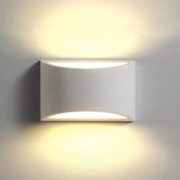 InLight Επιτοίχιο φωτιστικό λευκό από γύψο 1XG9 D:20cm (43415) - Image 3