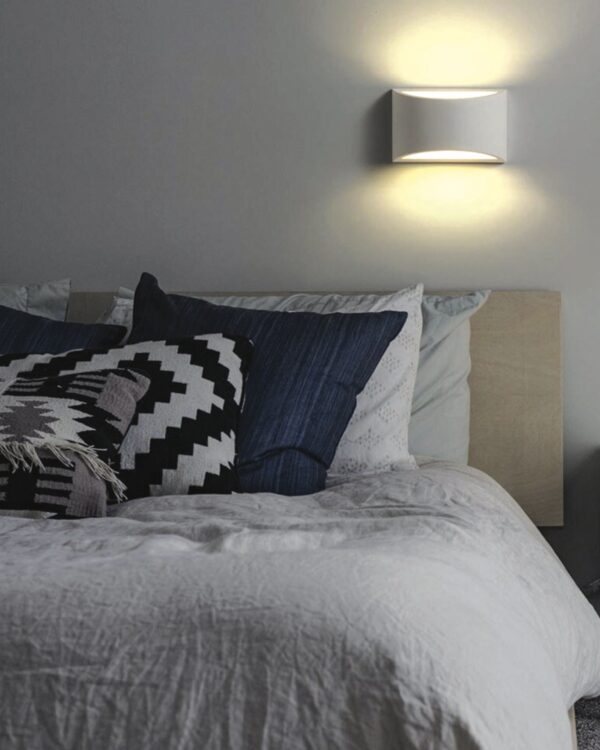 InLight Επιτοίχιο φωτιστικό λευκό από γύψο 1XG9 D:20cm (43415) - Image 2