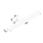 ^Φ/Σ ΕΠΙΠΛΟΥ LED 8W 3000K 520LM VOIR ΧΡΩΜΙΟ ΜΕΤ/ΚΟ IP44 50X4X10,5CM - Image 3