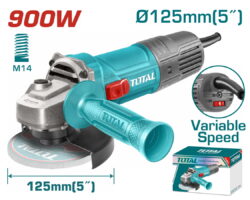 TOTAL ΓΩΝΙΑΚΟΣ ΛΕΙΑΝΤΗΡΑΣ 900W - 125mm ΗΛΕΚΤΡΟΝΙΚΟΣ (TG109125565)