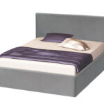 Κρεβάτι υπέρδιπλο ξύλινο επενδυμένο με ύφασμα