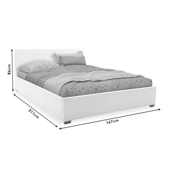 Κρεβάτι Norse pakoworld  pu γκρι ματ με αποθηκευτικό χώρο 160x200εκ - Image 7
