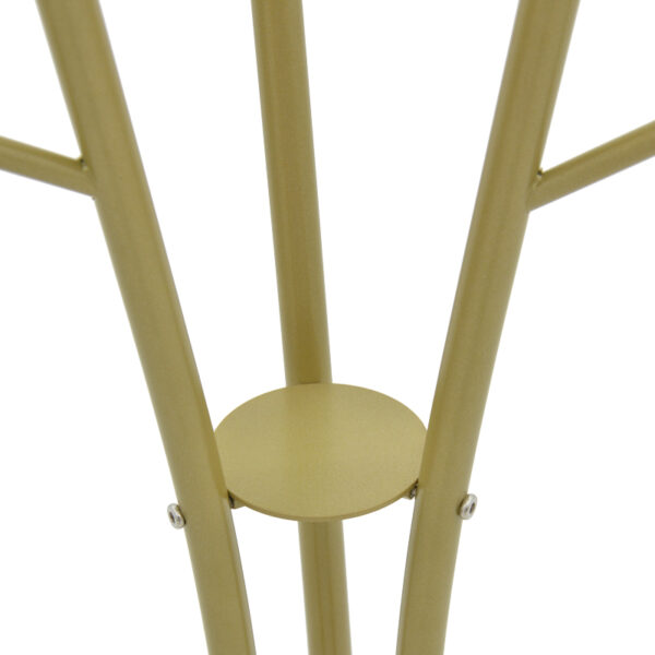 Καλόγερος Marianni pakoworld χρυσό-λευκό μέταλλο 50x38x182εκ - Image 3