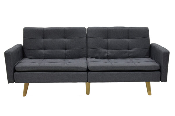 Καναπές-κρεβάτι Flexible pakoworld σε ανθρακί ύφασμα 198x87x76εκ - Image 3