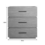 Κομοδίνο Sonlen pakoworld mdf σε oak απόχρωση 60x40x66εκ - Image 3