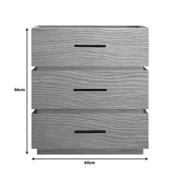 Κομοδίνο Sonlen pakoworld mdf σε oak απόχρωση 60x40x66εκ - Image 3