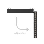 InLight Φωτιστικό LED 12W 3CCT για Ultra-Thin μαγνητική ράγα σε μαύρη απόχρωση (by tuya and zigbee) D:23cmX8cm (T04805-BL) - Image 3