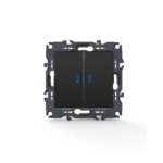 PRIME ΔΙΑΚ ΚΟΜΜΥΤΑΤΕΡ & LED ΛΥΧΝΙΑ ΠΡΟΣΑΝΑΤΟΛΙΣΜΟΥ (ΟΝ-ΟFF)ΜΕ ΚΛΙΠ 1+1P 10AX 250VAC IP20 MAT ΑΝΘΡΑΚΙ