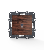 PRIME ΜΠΟΥΤΟΝ ΚΛΙΜΑΚΟΣΤΑΣΙΟΥ & LED ΛΥΧΝΙΑ ΜΕ ΚΛΙΠ 1P 10A 250VAC IP20 ΞΥΛΟ - Image 2