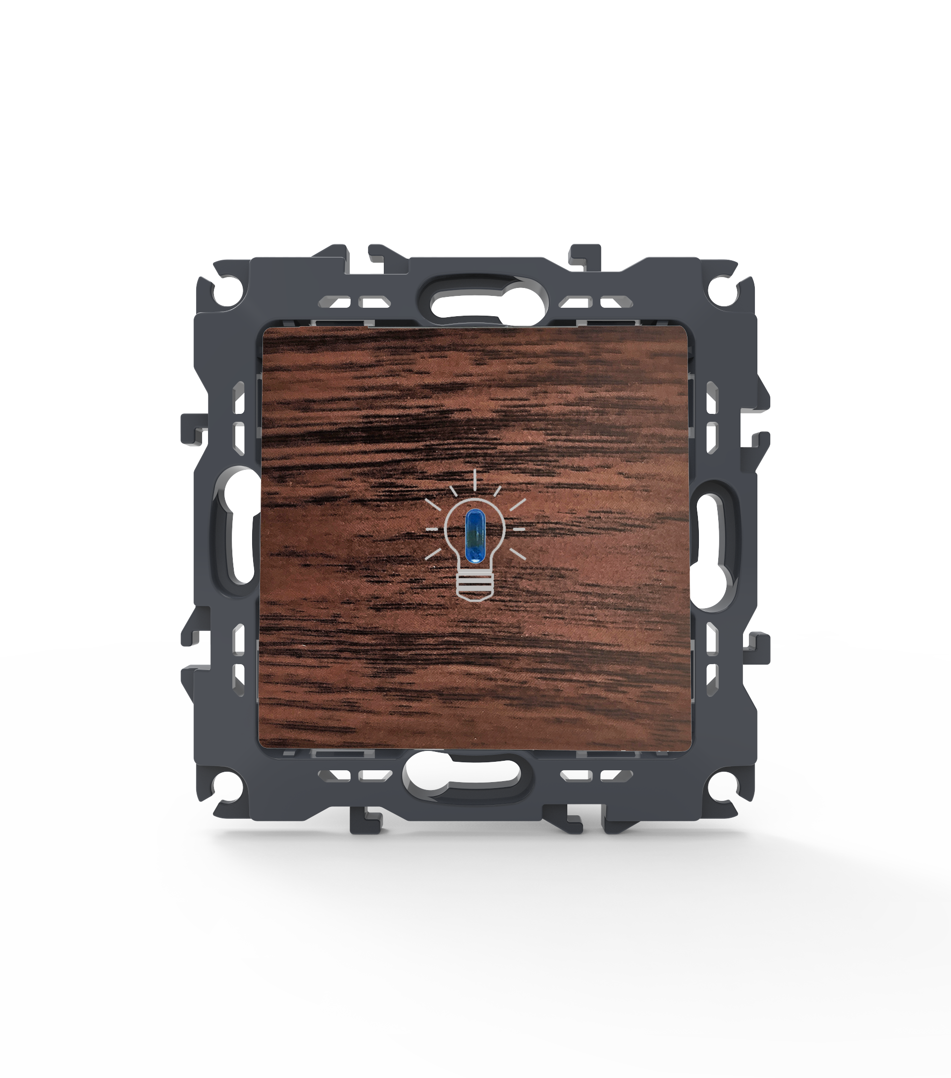 1000112006 PRIME ΜΠΟΥΤΟΝ ΚΛΙΜΑΚΟΣΤΑΣΙΟΥ & LED ΛΥΧΝΙΑ ΜΕ ΚΛΙΠ 1P 10A 250VAC IP20 ΞΥΛΟ - Image 2