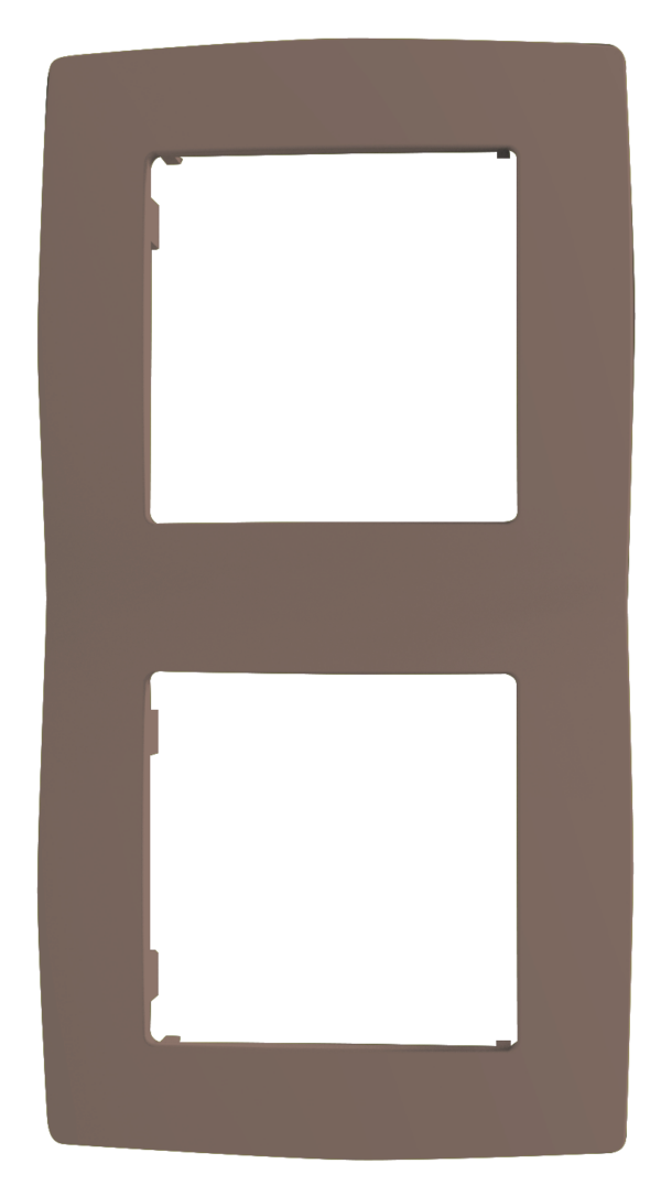 PRIME ΠΛΑΙΣΙΟ 2 ΘΕΣΕΩΝ IP20 ΕΚΡΟΥ - Image 2