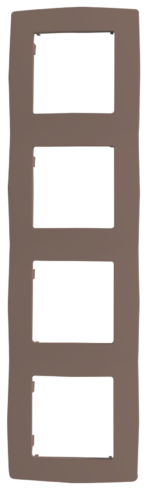 PRIME ΠΛΑΙΣΙΟ 4 ΘΕΣΕΩΝ IP20 ΕΚΡΟΥ - Image 2