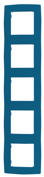 PRIME ΠΛΑΙΣΙΟ 5 ΘΕΣΕΩΝ IP20 ΓΑΛΑΖΙΟ - Image 2