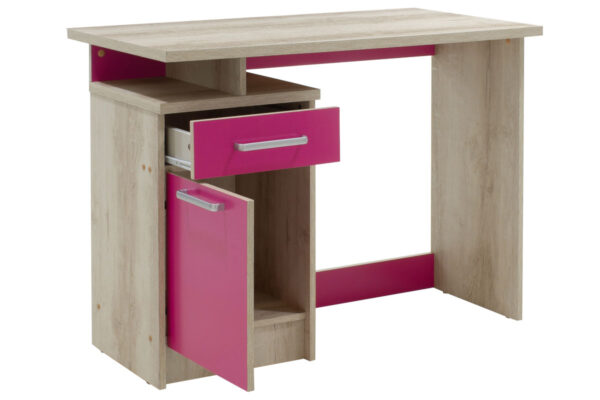 Γραφείο εργασίας Looney pakoworld χρώμα castillo-ροζ 100x55x75εκ - Image 3