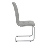 Καρέκλα Darrell pakoworld pu αντικέ γκρι-βάση χρωμίου 42x49x106εκ - Image 3