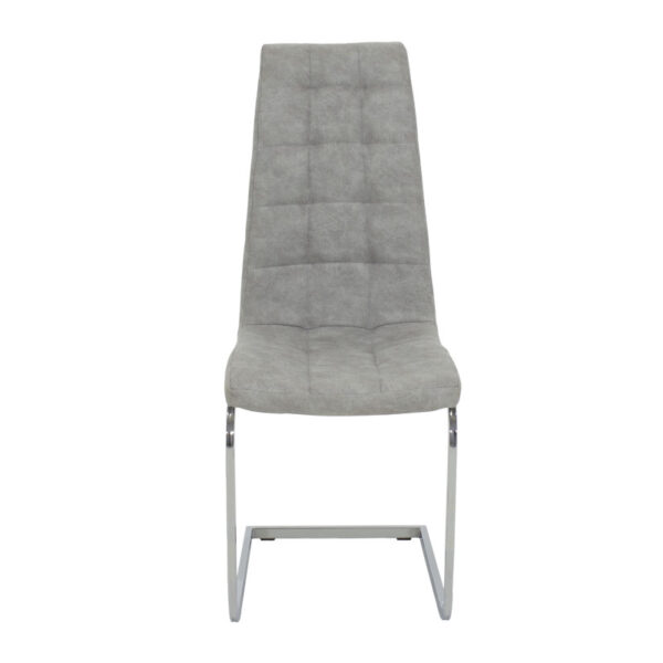 Καρέκλα Darrell pakoworld pu αντικέ γκρι-βάση χρωμίου 42x49x106εκ - Image 4