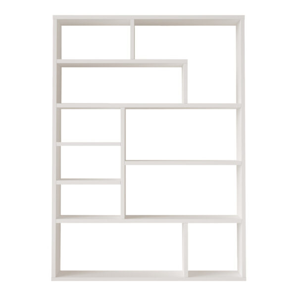 Βιβλιοθήκη Decora pakoworld σε λευκη απόχρωση 90x22x123.6εκ - Image 2