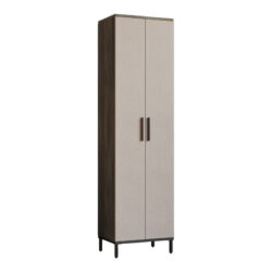 Στήλη Cambi pakoworld σε καφέ-ανθρακί απόχρωση 50x35.5x183.6εκ