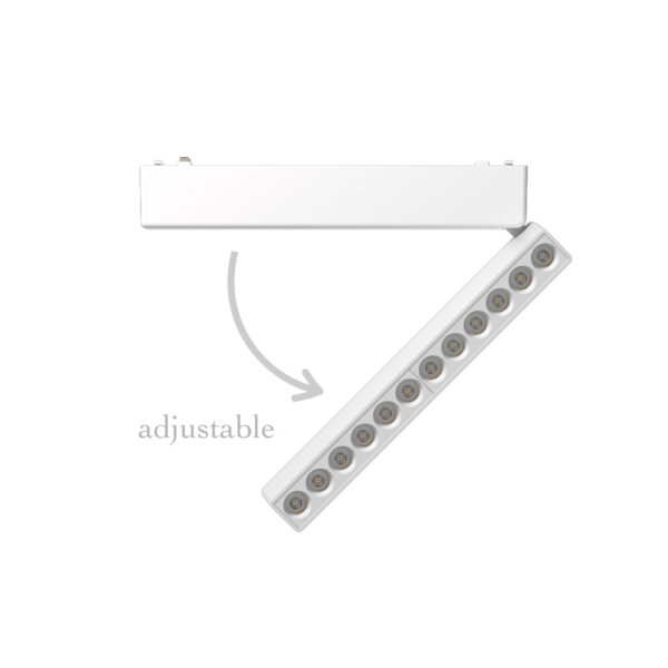 InLight Φωτιστικό LED 12W 3CCT για Ultra-Thin μαγνητική ράγα σε λευκή απόχρωση (by tuya and zigbee) D:23cmX8cm (T04805-WH) - Image 2