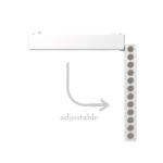 InLight Φωτιστικό LED 12W 3CCT για Ultra-Thin μαγνητική ράγα σε λευκή απόχρωση (by tuya and zigbee) D:23cmX8cm (T04805-WH) - Image 3