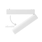 InLight Φωτιστικό LED 12W 3CCT για Ultra-Thin μαγνητική ράγα σε λευκή απόχρωση (by tuya and zigbee) D:23cmX8cm (T04805-WH) - Image 4