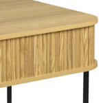 Γραφείο εργασίας Scandi pakoworld MDF/Metal σε φυσική απόχρωση με μεταλλικά μαύρα πόδια 120x60x76,5εκ - Image 6