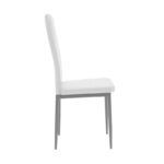 Καρέκλα Parker pakoworld μέταλλο-PU λευκό-γκρι πόδι 42x48x98εκ - Image 3