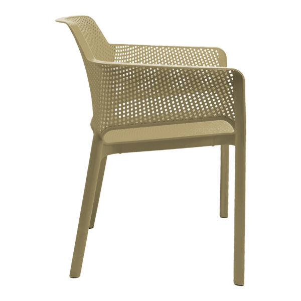 Πολυθρόνα Oviez pakoworld pp σε cappuccino απόχρωση 59x58x79εκ - Image 3