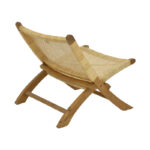 Πολυθρόνα Jerenze pakoworld φυσικό teak ξύλο-φυσικό rattan 65x78x68εκ - Image 2