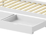 Παιδικό κρεβάτι Mellin τ.Montessori με 2 συρτάρια pakoworld ξύλο πεύκου σε λευκή απόχρωση 90x190εκ - Image 7