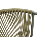 Πολυθρόνα στοιβαζόμενη Convince pakoworld αλουμίνιο με καφέ σκελετό-textilene-pe rattan 56x63x82εκ - Image 6