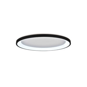 Inlight Πλαφονιέρα οροφής LED 28W 3CCT από μαύρο μέταλλο και ακρυλικό D:60x5cm (42044-B-Black)