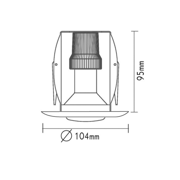 ΣΠΟΤ R50 ΜΑΥΡΟ RAL C0026 - Image 2