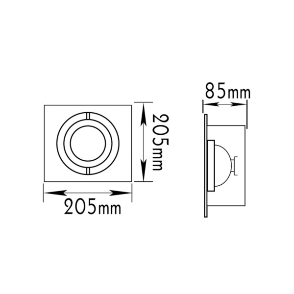 ΣΠΟΤ 1ΦΩΤΟ ΧΩΝΕΥΤΟ ΑR111 ΓΚΡΙ - Image 2