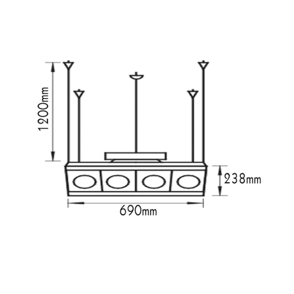 4XAR111/12V/50W ΓΚΡΙ MET ΚΡΕΜΑ - Image 2