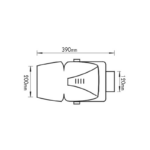 ΠΡΟΒΟΛΕΑΣ 150W HQI G12 ΓΚΡΙ ΜΕ - Image 2