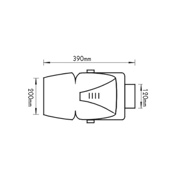 ΠΡΟΒΟΛΕΑΣ 150W HQI G12 ΓΚΡΙ ΜΕ - Image 2