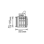 ΠΡΟΒΟΛΕΑΣ 70W HQI ΓΚΡΙ ΜΕΤΑΛΛ - Image 2