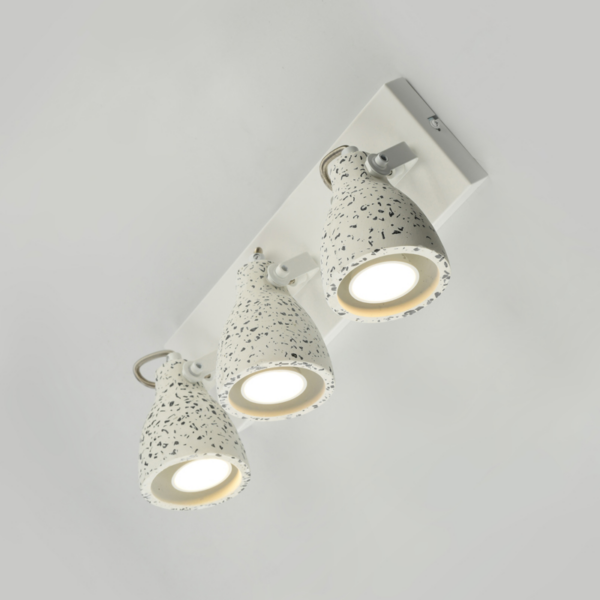 NETTO ΕΠΙΤΟΙΧΟ Φ/Σ 3ΧGU10 ΛΕΥΚΟ TERRAZZO 36X15X18CM DINO - Image 2