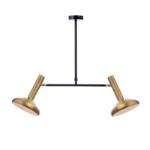 NETTO ΚΡΕΜΑΣΤΟ Φ/Σ 2ΧΕ27 ΟΡΕΙΧΑΛΚΟ+ΜΑΥΡΟ 69Χ20XΗ92CM SHERLOCK