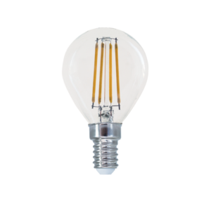 LED FILAMENT E14 G45 4W 2700K 230V AC 480LM RA80 30000H 360°