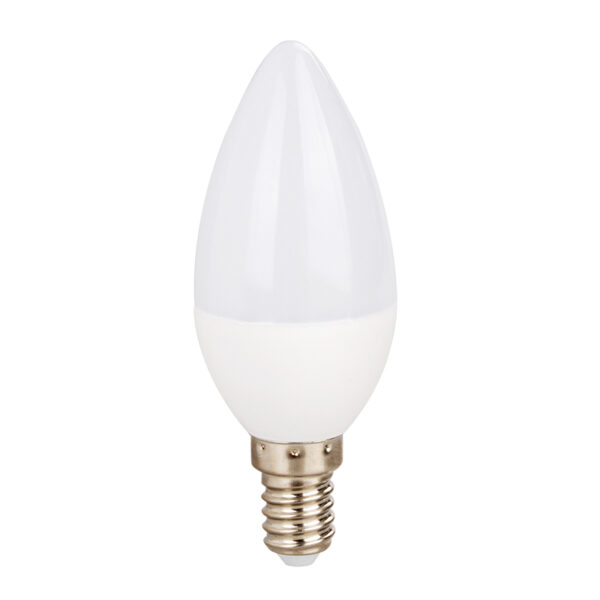 LED SMD E14 C37 5W 3000K 230V AC 440LM RA80 30000H 200°