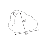 “EVERGLOW NIGHT LIGHT (CLOUD)” ΛΑΜΠΑΚΙ ΝΥΚΤΟΣ - ΣΥΝΝΕΦΟ 1 LED ΛΑΜΠΑΚΙ ΜΠΑΤΑΡ(3xLR44 ΣΥΜΠΕΡΙΛΑΜΒΑΝΟΝΤ - Image 2