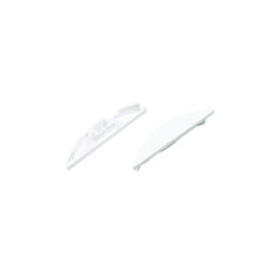 SET OF WHITE PLASTIC END CAPS FOR P21N