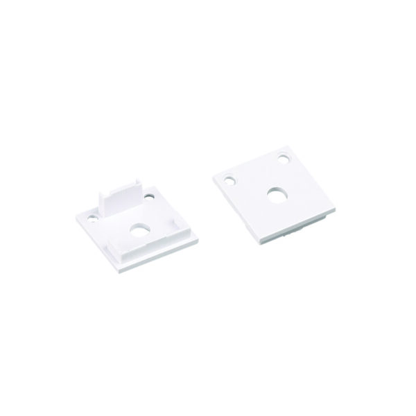 SET OF WHITE PLASTIC END CAPS FOR P28N