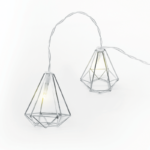 ^ "METAL DIAMOND" 10LED ΛΑΜΠΑΚ ΣΕΙΡΑ ΜΠΑΤΑΡ.(3xAA)ΘΕΡΜΟ ΛΕΥΚΟ ΑΣΗΜΙ ΜΕΤΑΛΛΟ IP20 135+30cm ΔΙΑΦΑΝ Κ