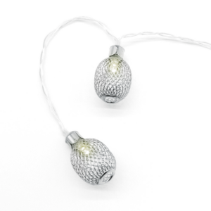 ^ "METAL PINAPPLE" 10LED ΛΑΜΠΑΚ ΣΕΙΡΑ ΜΠΑΤΑΡ.(3xAA)ΘΕΡΜΟ ΛΕΥΚΟ ΑΣΗΜΙ ΜΕΤΑΛΛΟ IP20 135+30cm ΔΙΑΦΑΝ Κ