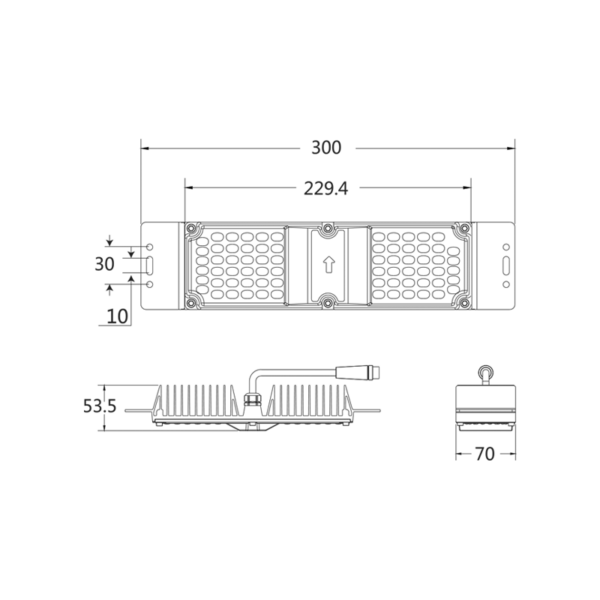 ^LED MODULE 60W 6.000K 6.900LM 90˚ 50.000HRS IP66 230V AC - Image 2