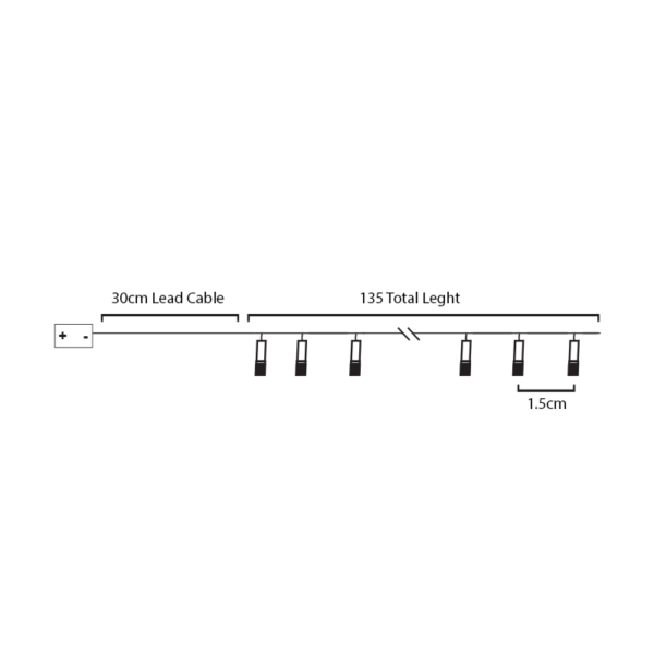 ^ "PLASTIC CLOUD" 10 LED ΛΑΜΠΑΚ ΣΕΙΡΑ ΜΠΑΤΑΡ.(3xAA) ΨΥΧΡΟ ΛΕΥΚΟ IP20 135+30cm ΔΙΑΦΑΝ ΚΑΛΩΔ ΤΡΟΦΟΔ - Image 2
